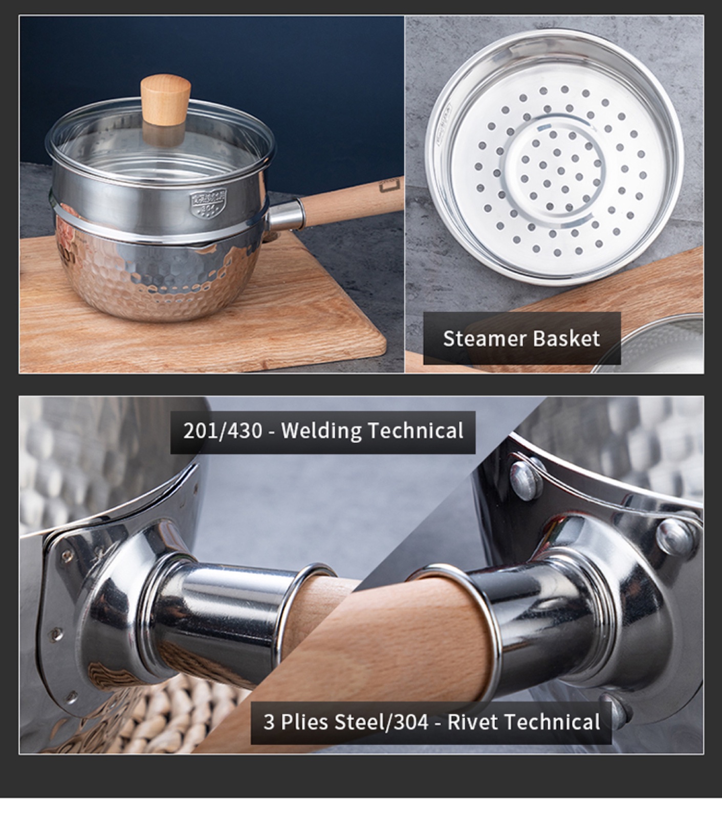 Stainless Steel Yukihira Saucepan